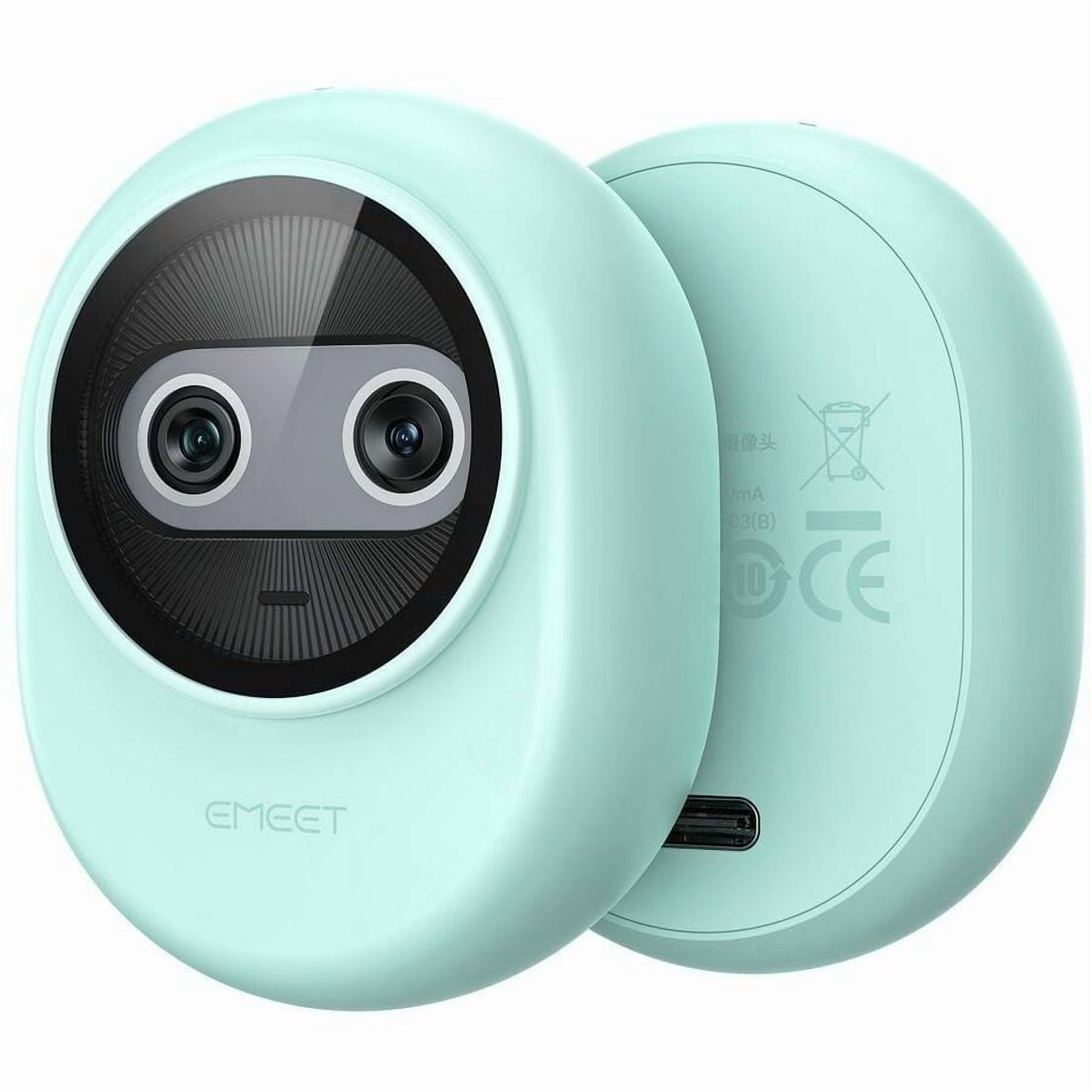 EMEET Piko+ (Green), Dual-lens Webcam with one 4K 1/2.55" Sony Lens and one AI Assist Lens, Boosting color accuracy, face recognition