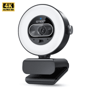 EMEET S600L 4K Webcam with Light & Microphone, Streaming Camera for PC/Mac/Laptop, USB Autofocus Web Cam, 1/2" Sensor PDAF, 4K@30FPS Web Camera for Streaming/OBS/Twitch/YouTube/Zoom