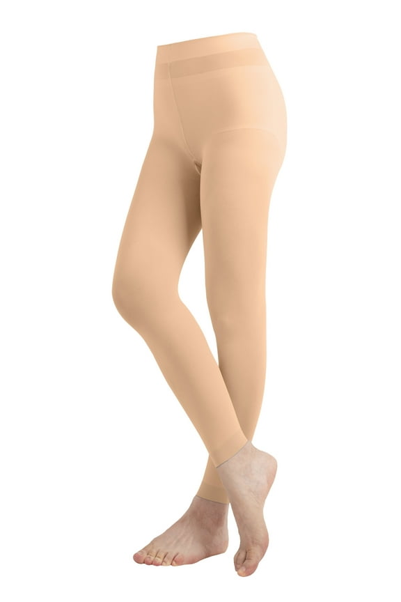 Girls' Kids Childerns Solid Colored Dance Ballet Custume Microfiber Opaque Footless Tights Leggings Stocking Nude 7-10
