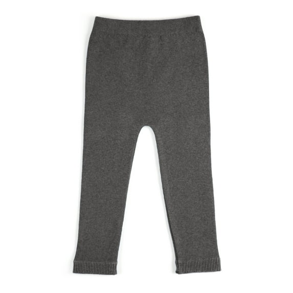EMEM Apparel Leggings Unisex Boys Girls Baby Infant Medium Weight Seamless Cotton Full Ankle Length Footless Tights Pants Dark Heather Grey 6-12 Months