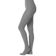 thumbnail image 1 of EMEM Apparel Women's Ladies Junior's Flat Knit Cotton Sweater Winter Opaque Footed Tights Hosiery Stockings Light Grey C, 1 of 5