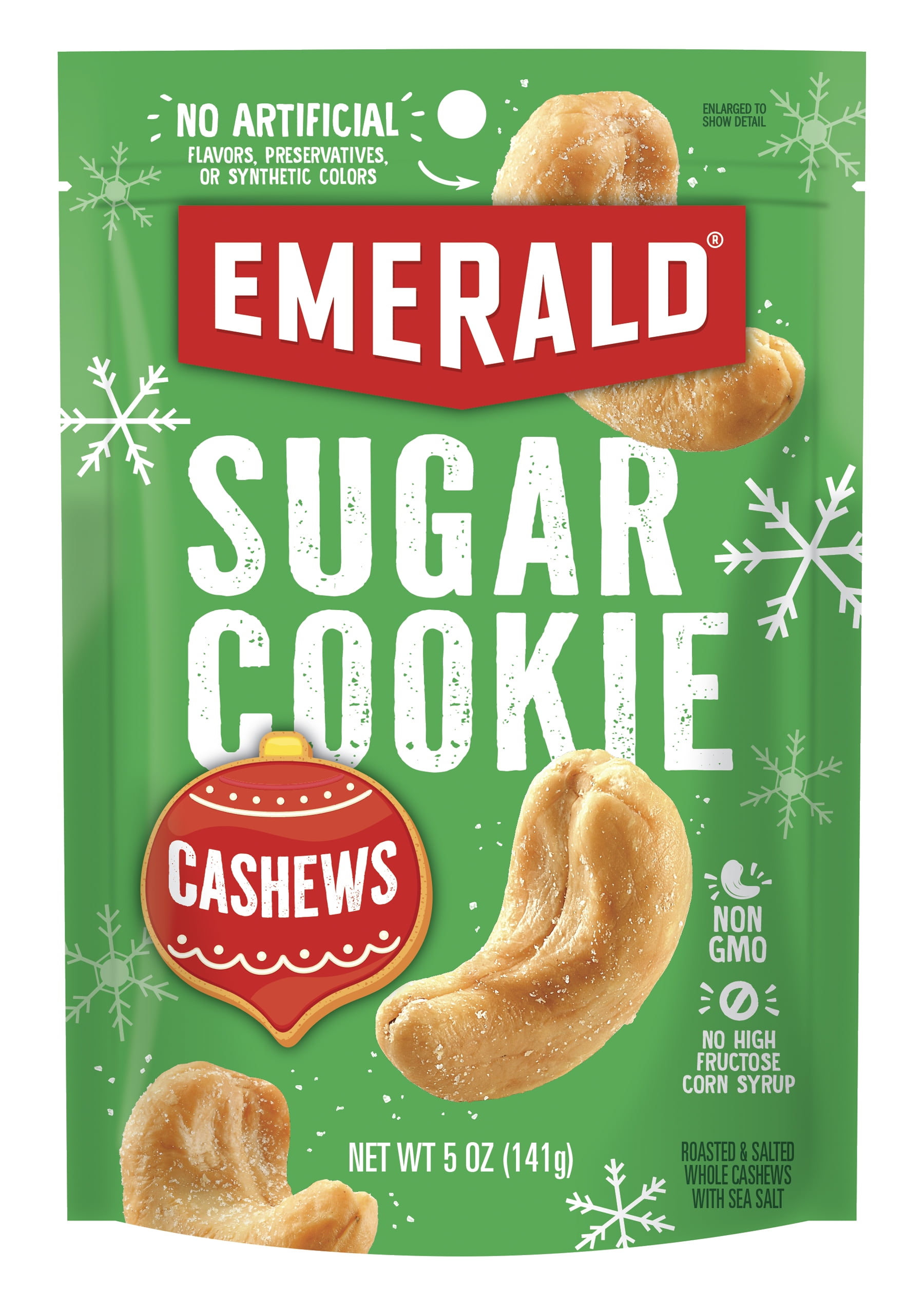 EMERALD NUTS Sugar Cookie Cashews | 5 Oz Resealable Bag