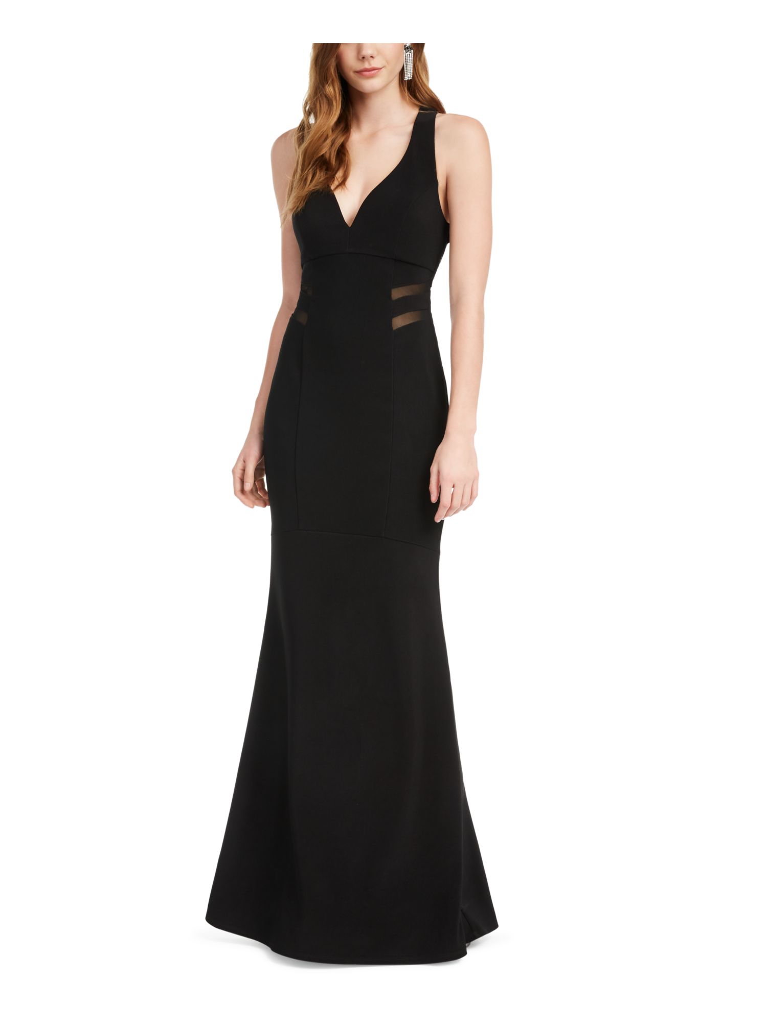 charcoal grey long sleeve dress Dark Grey Long Sleeves Lace Applique A-line Prom Dress, Grey Long Form main image 1