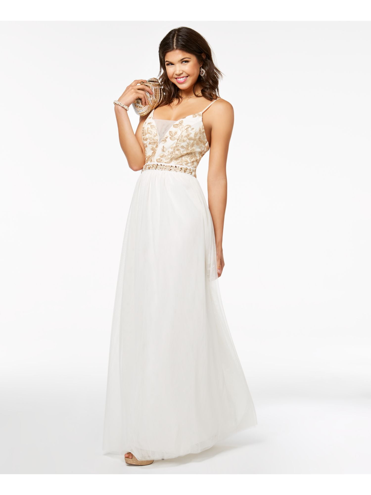 Floral Embellished Ballgown Macys Say Yes To The Prom Dress