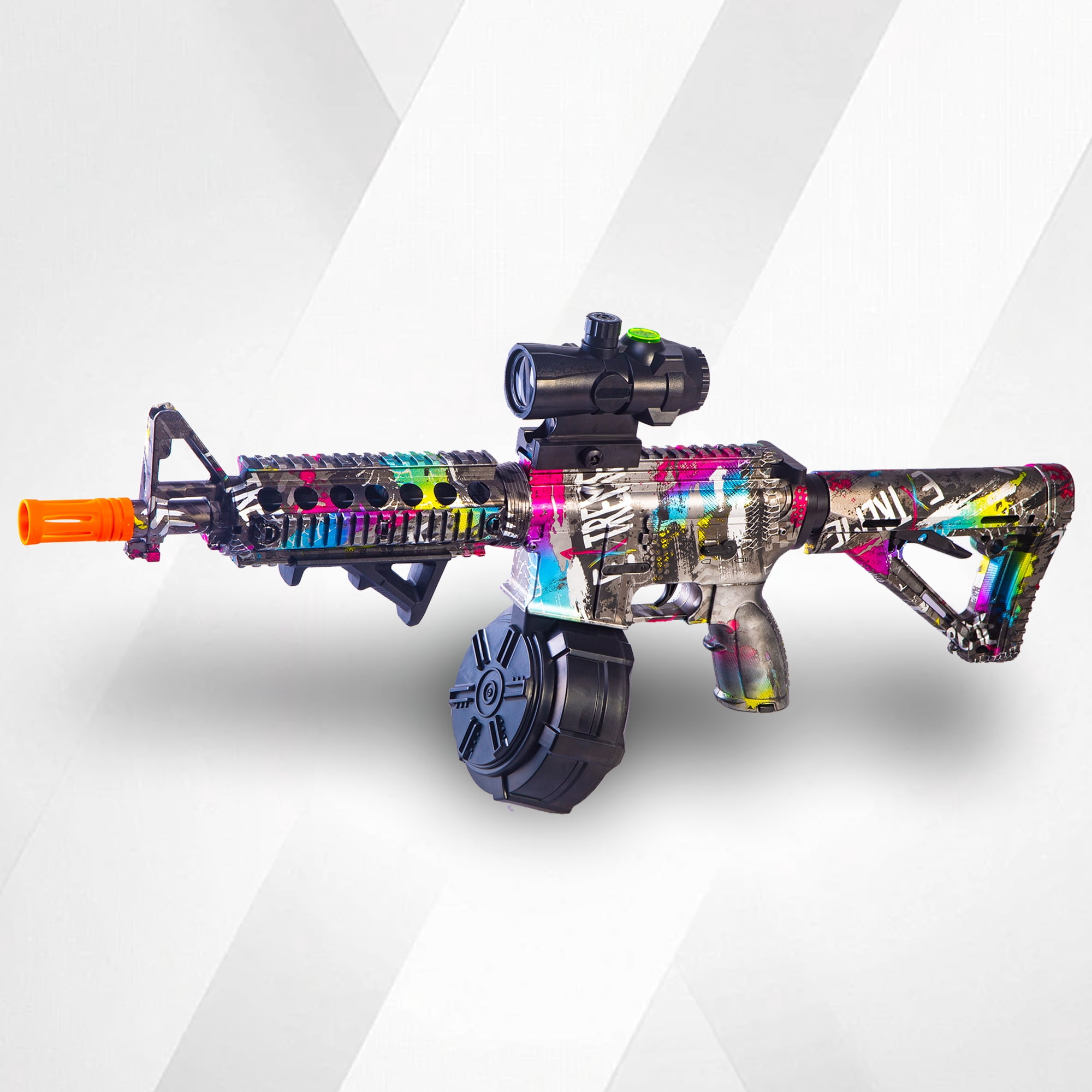 EMERBU Large Splatter Gel Ball Blaster with Auto and Manual Modes Outdoor Game for Ages 15+