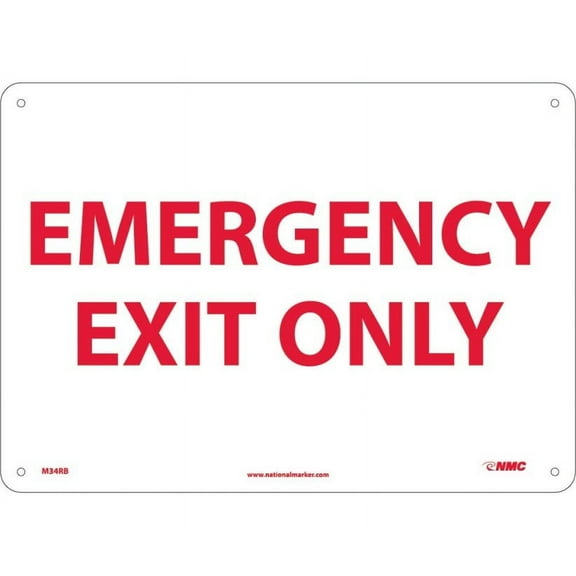 EMERGENCY EXIT ONLY SIGN