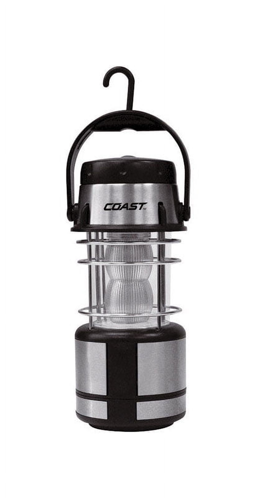 Silver Weatherproof LED Lantern with Red Flashing Mode
