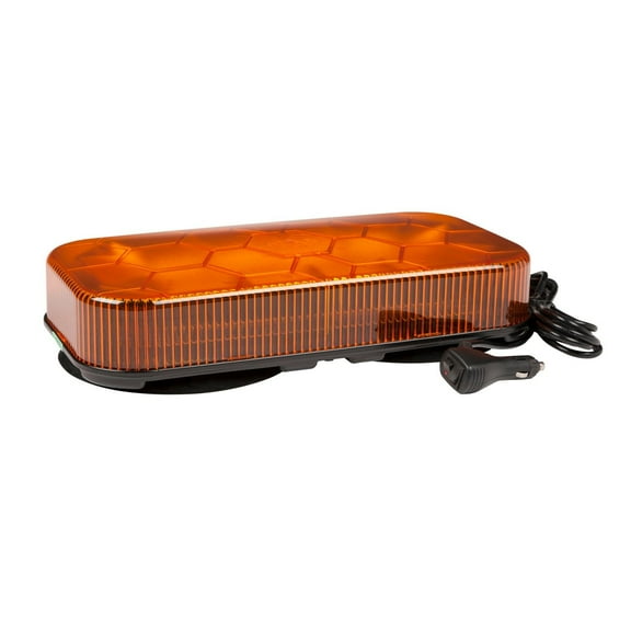 EMERGENCY LTG AMBER LED MINI LIGHT BAR S.A.E. CLASS I 12 VOLT VACUUM MAG.