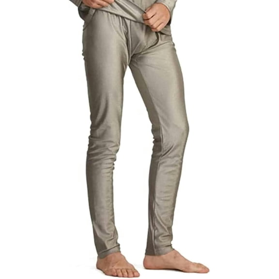 EMF Anti-radiation Clothes, Men Electromagnetic Radiation Protective Silver Fiber pants EMF Shielding Close-Fitting Household Casual Wear,pants