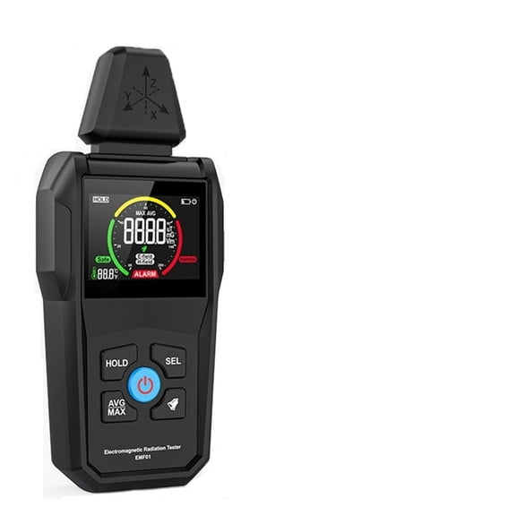 EMF Meter Digital Color Screen Household Electromagnetic Field EMF Detector Handheld Electromagnetic Field Radiation Tester ,Portable