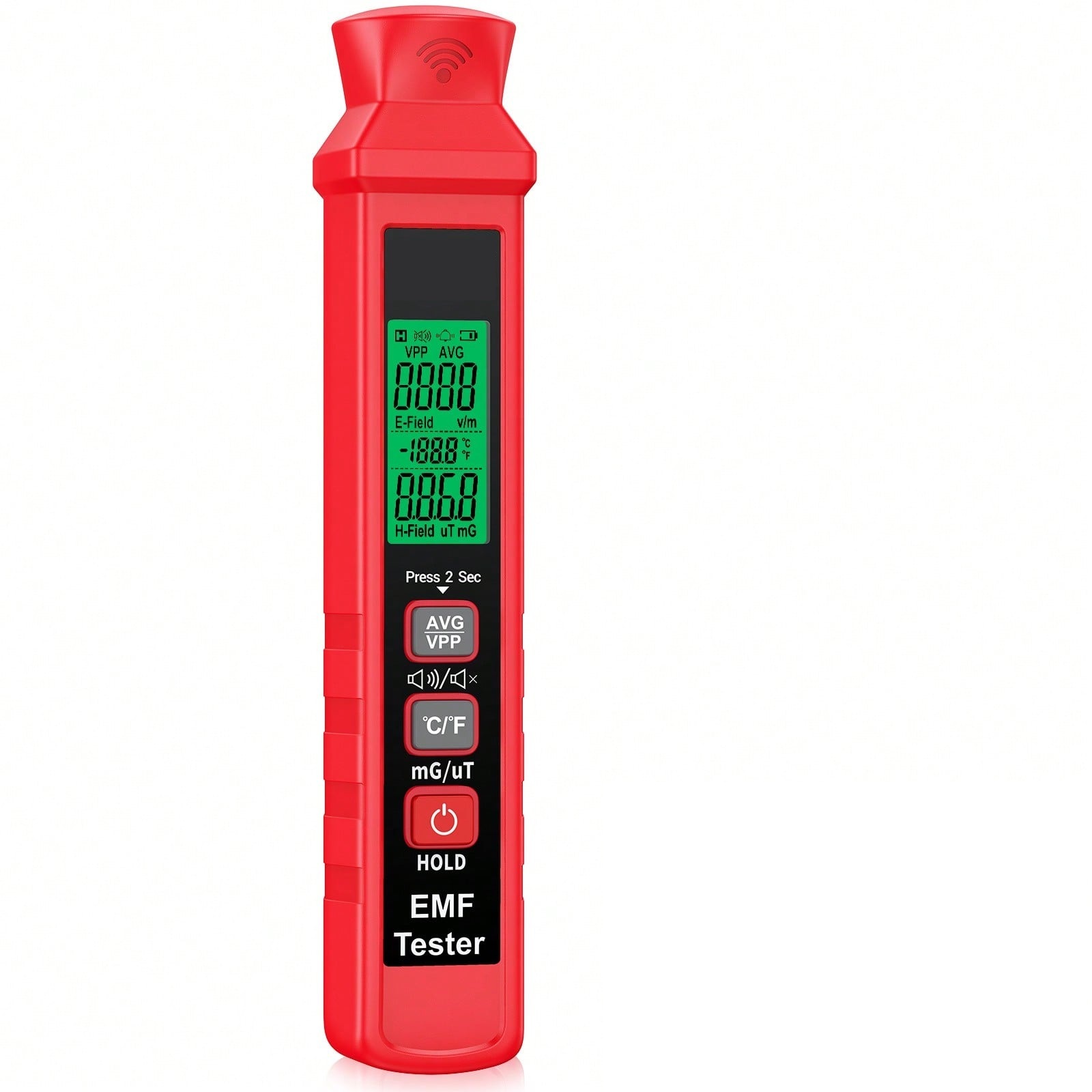 EMF Meter Digital Electromagnetic Field Radiation Detector Handheld LCD ...