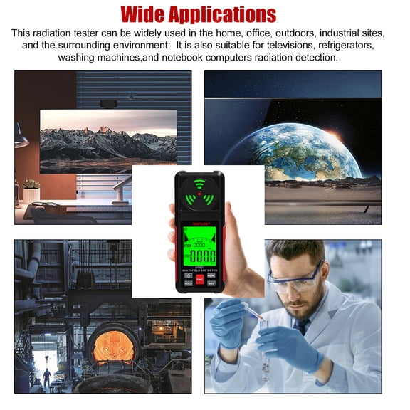 EMF Meter,Portable Laboratory Field Meter Portable Laboratory Emf Meter Dsfen Meter Eryue Handheld Hxber