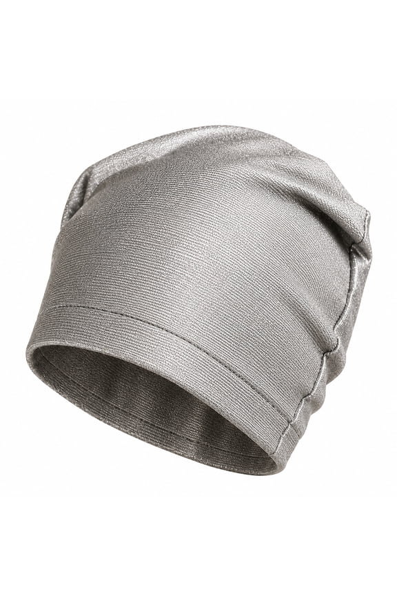 EMF Protection Beanies Cap,Unisex Faraday Hat,Microwave Blocking EMF Hat Silver