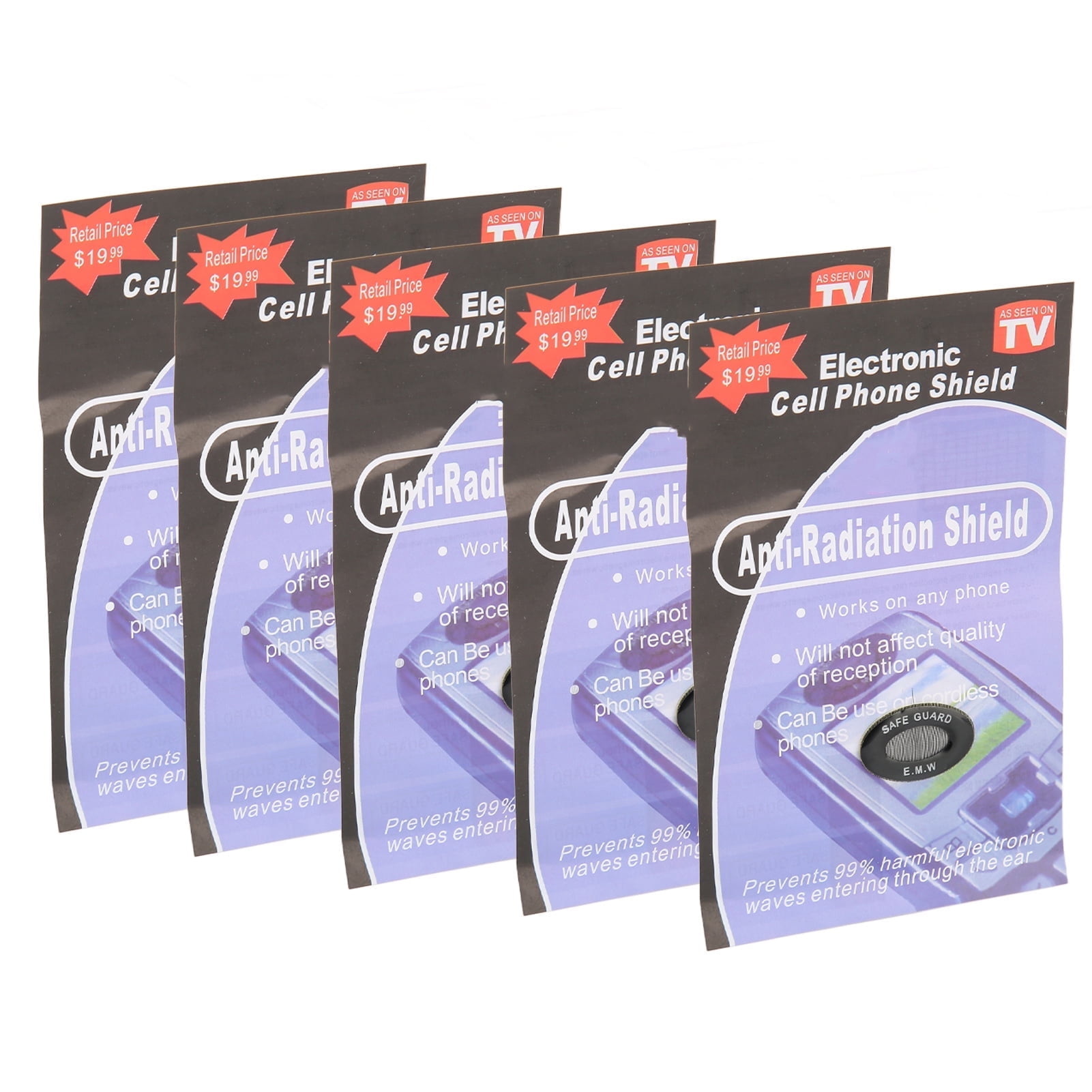 EMF Protection Cell Phone Stickers, 5Pcs 2 In 1 5G EMF Blocker Sticker Anti Radiation Protector