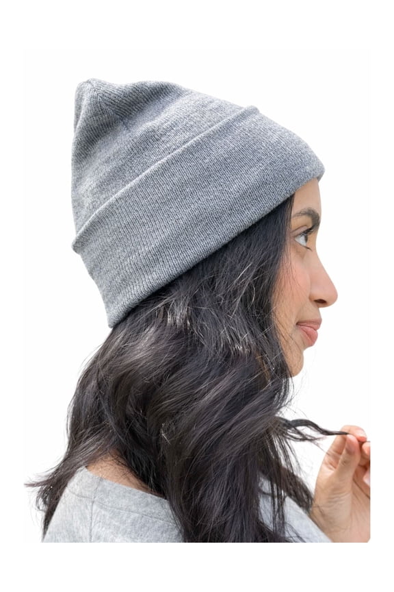 EMF Protection Knitted Hat/Beanies Made with Silver Fiber Fabric - Faraday Headwear - Unisex Adults