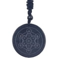 thumbnail image 1 of EMF Protection Shungite Metatron Cube Energy Necklace,Metatron Cube Necklace, 1 of 5
