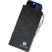 EMF Shield Sleeve for Cell Phone - EMF Protection Smartphone Pouch - Anti EMP Bag - Signal Reducing Case for Radiation EMF EMP 5G RFID Black, 1 Pack