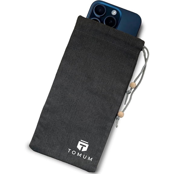 EMF Shield Sleeve for Cell Phone - EMF Protection Smartphone Pouch - Anti EMP Bag - Signal Reducing Case for Radiation EMF EMP 5G RFID (Black, 1 Pack)