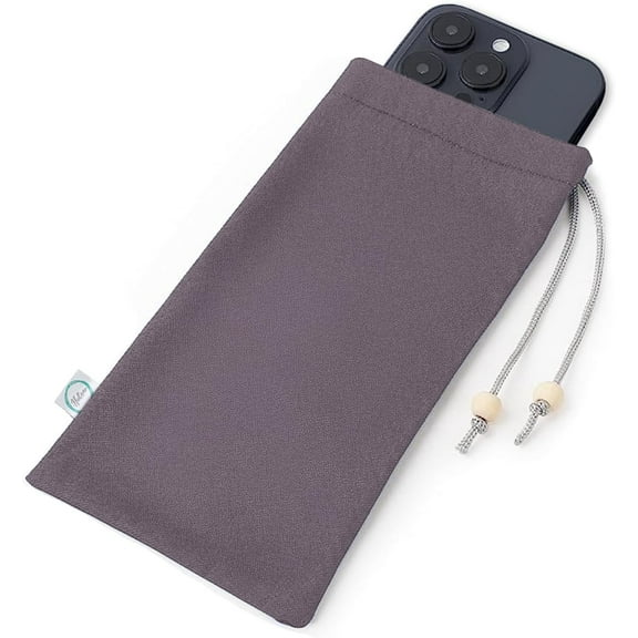 EMF Shield Sleeve for Cell Phone - Signal Blocking Anti-EMP Pouch - Smartphone Protection Case Against Radiation, EMF, 5G, RFID - Grey - 4x8 Inch Fits Most Phones