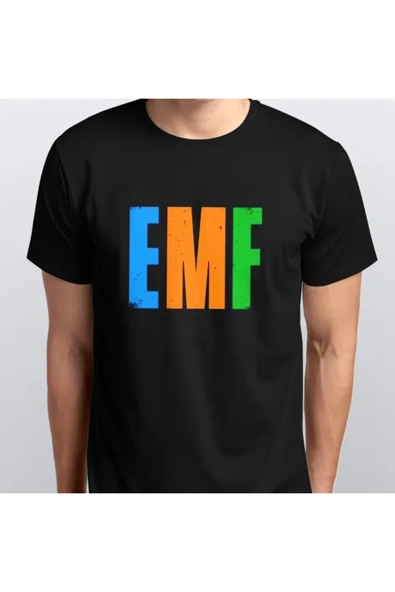 EMF T-SHIRT sizes S M L XL XXL colours Black, White