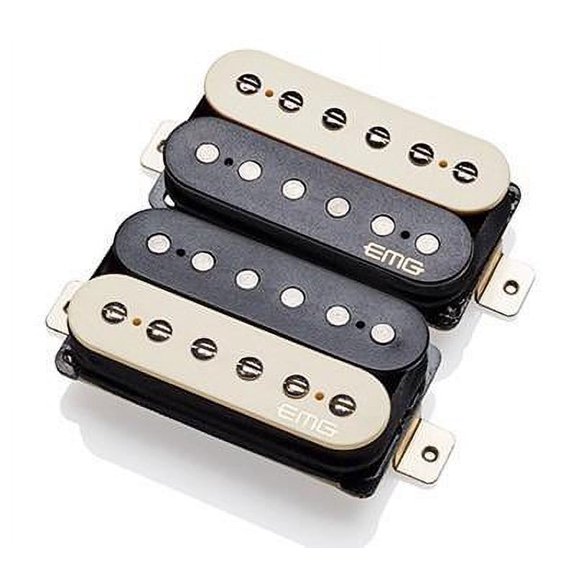 EMG Fat 55 Retro Active Electric Guitar Humbucker Pickup Set, Zebra