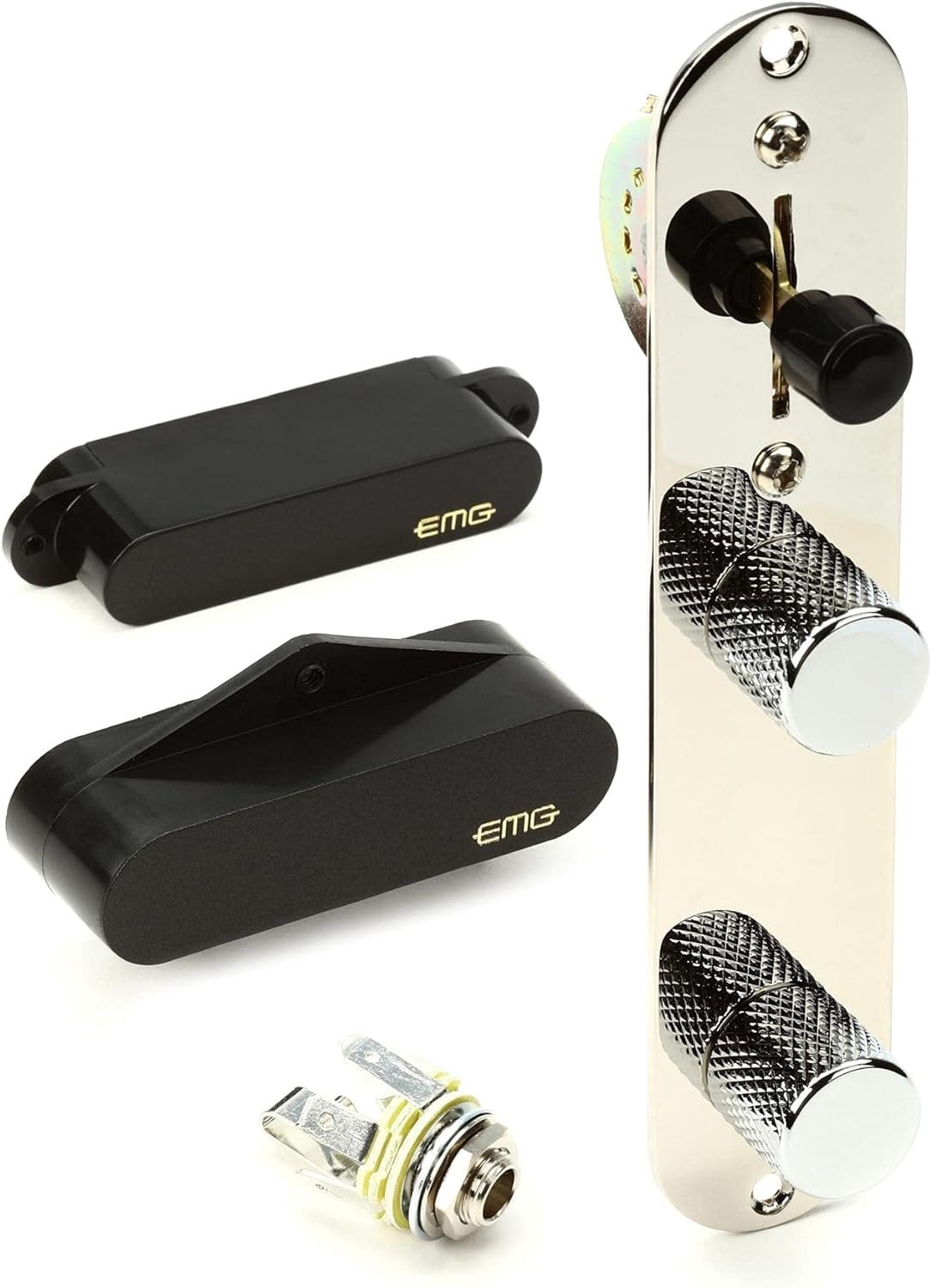 EMG T SYSTEM Prewired Telecaster Guitar Pickup Set Plus Control Plate System,Black