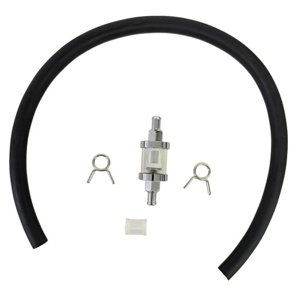 EMGO Inline 5/16" Fuel Filter Glass w/ Fuel Line fits Yamaha XVS 650 1100 V-Star