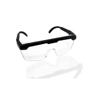 EMI # 411 10 PACK - 10 BLACK Full Frame Adjustable Eyewear Safety Glasses