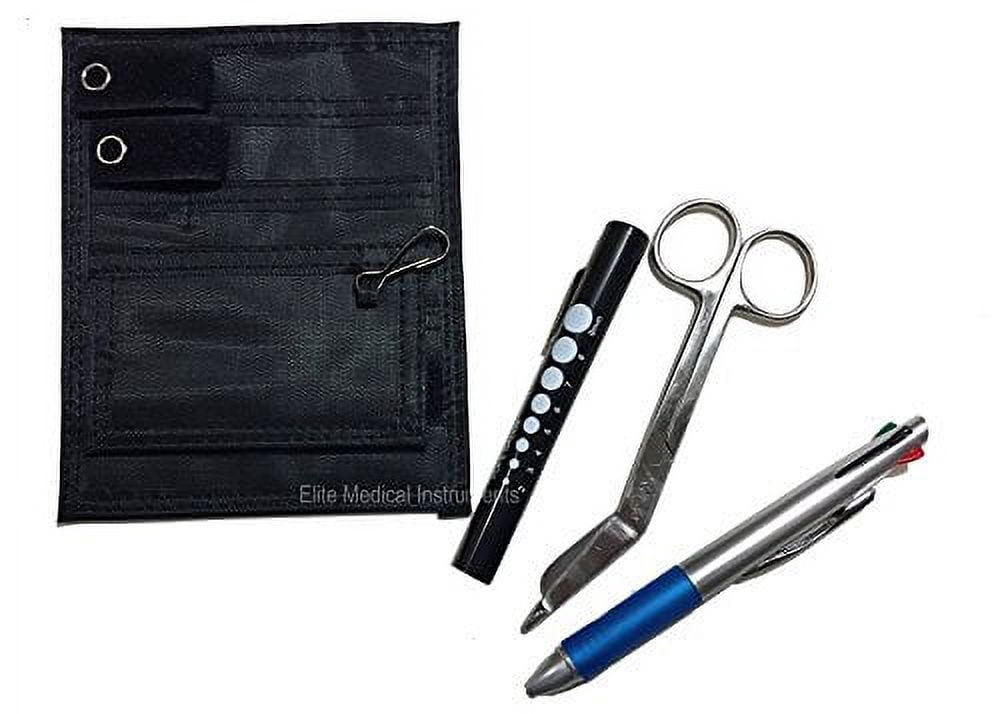 EMI Nurse BLACK Pocket Organizer 4 piece KIT Pocket Organizer, Lister