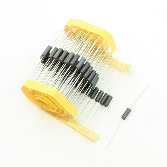 Unique Bargains 100Pcs Axial Cylinder Body Ferrite Beads Black
