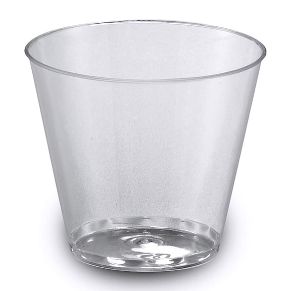 Fineline Setting 405-CL 5 Oz. Rigid Plastic Tumbler - 500 / CS