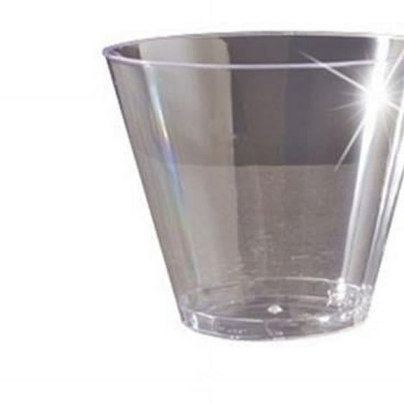 Fineline Setting 409-CL 9 Oz Rigid Plastic Squat Tumbler - 500 / CS