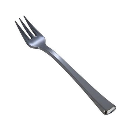 EMI Yoshi EMI-GWFK4 PE Silver Glimmerware Mini Tasting Fork - Case of 400