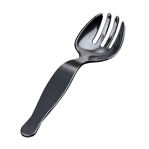 EMI Yoshi Party Tray Serving Fork Black, 10" Length, Plastic | 144/Case