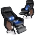 thumbnail image 1 of EMIAH MT032 Ergonomic Office Chair, Genuine Leather Electric Executive Reclining Office Chair with Footrest, Big and Tall Office Chair 400LBS, Comfy Desk Chair with Heavy Duty, Black, 1 of 27