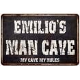 thumbnail image 1 of EMILIO'S Man Cave Black Grunge Sign Home Décor Gift Cave Funny 112180004277, 1 of 1