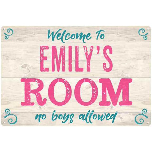 EMILY'S Room Kids Bedroom Sign Gift 8x12 Metal Sign 108120089012