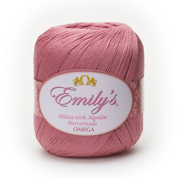 EMILYS [150grs] by Omega - Fine 100% Mercerized Cotton Thread for Crochet and Knitting - Color: 07 - Rose Wood 36