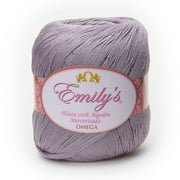 EMILYS [150grs] by Omega - Fine 100% Mercerized Cotton Thread for Crochet and Knitting - Color: 09 - Lavender Grey 52
