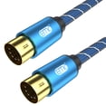thumbnail image 1 of EMK 5-Pin DIN MIDI Cable Male to Male Midi Cables Compatible with MIDI Keyboard/Synthesizer/Guitar Multi Effects/Audio Interface/Audio Mixer/Audio Amplifier/External Sound Card (3.3Feet/1m), 1 of 7