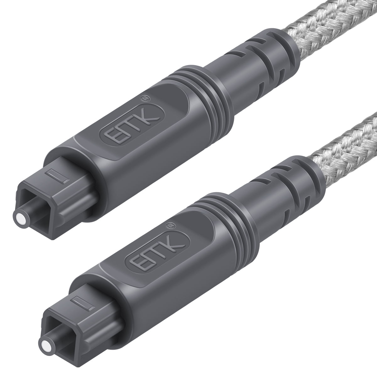 EMK Digital Optical Audio Toslink Cable - Durable Fiber Optic Cord for ...