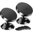 thumbnail image 1 of EMLIMNY 2 Pack Magnetic Phone Mount, Strong Magnet with 4 Metal Plate, Car Magnetic Phone Holder, 360° Rotation Universal Dashboard Car Mount Fits for iPhone Samsung Most Cell Phones, 1 of 7