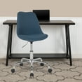 thumbnail image 1 of EMMA + OLIVER Mid Back Swivel and Height Adjustment Office Desk Chair, Blue, 1 of 13
