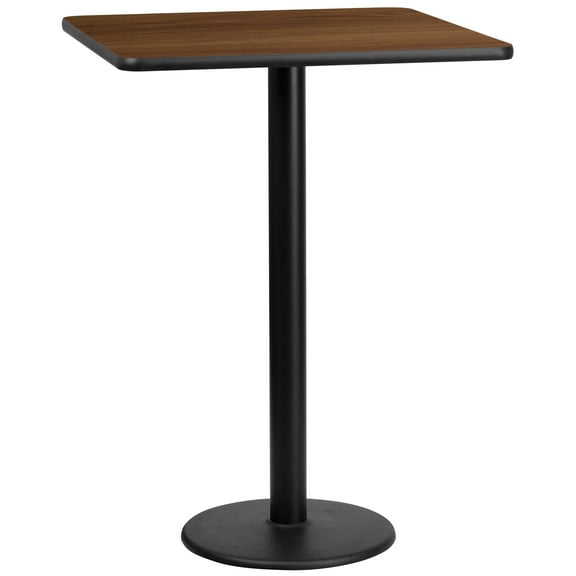 EMMA + OLIVER Portable Pub Table, Walnut