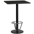 thumbnail image 1 of EMMA + OLIVER Scratch-Resistant/Foot Ring Pub Table, Black, 1 of 2