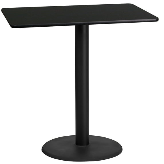 EMMA + OLIVER Scratch-Resistant Pub Table, Black