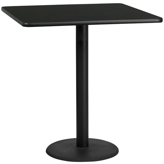 EMMA + OLIVER Scratch-Resistant Pub Table, Black