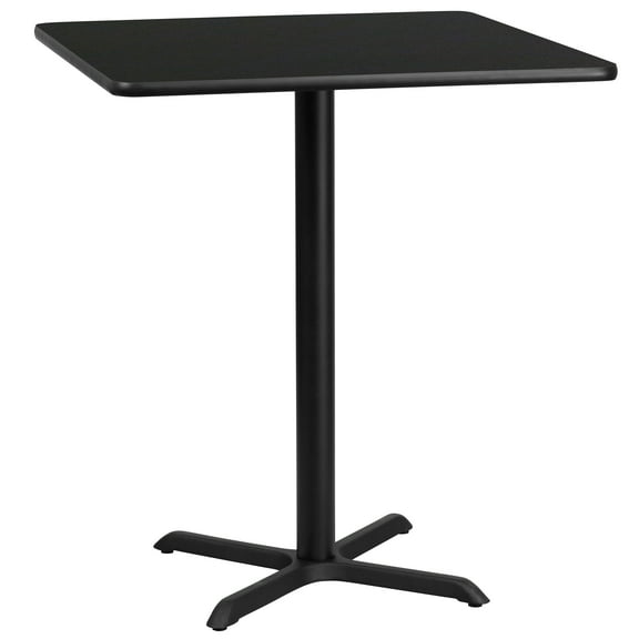 EMMA + OLIVER Scratch-Resistant Pub Table, Black