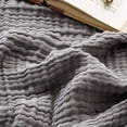 thumbnail image 1 of EMME Cotton Blanket Queen Size for Bed Soft Large Muslin Bed Blankets 90"x90" Lightweight Breathable Blanket All Season Gauze Blanket, Grey, 1 of 6