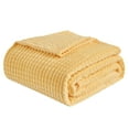 thumbnail image 1 of EMME Fleece Blanket Twin Throws for Couch Sofa Flannel Blankets for Bed, Warm, Plush, Soft, Cozy, with Geometric Grid Design (Yellow,60"x 80"), 1 of 8